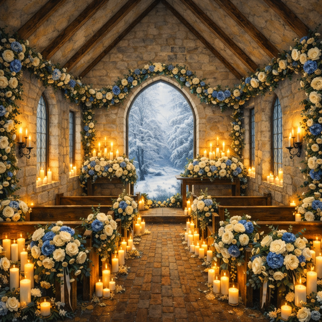 A Winter Wedding at the Chapel