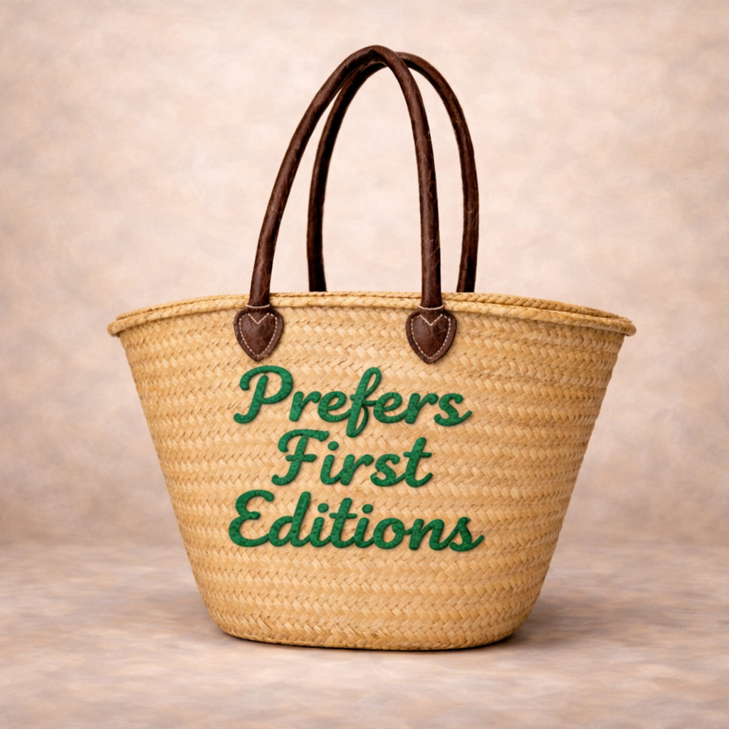 The Kitty Badminton Straw Bag - Pick your Quote