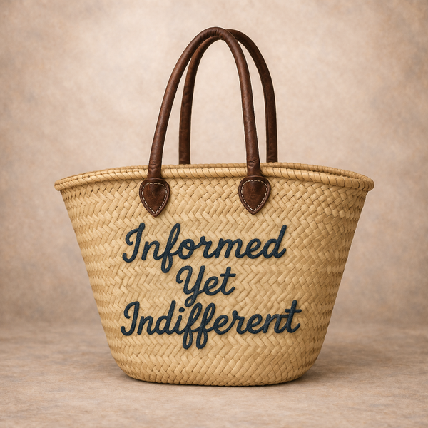 The Kitty Badminton Straw Bag - Pick your Quote