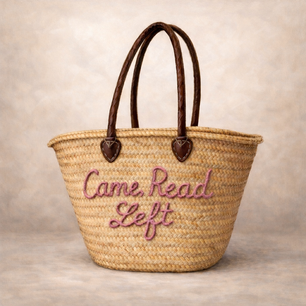 The Kitty Badminton Straw Bag - Pick your Quote
