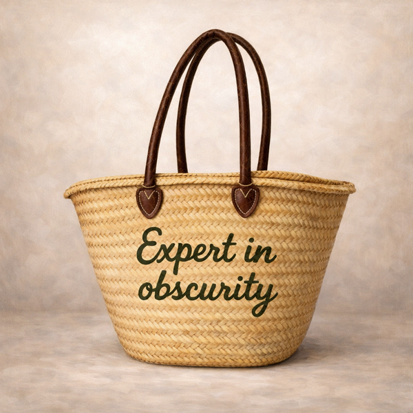 The Kitty Badminton Straw Bag - Pick your Quote